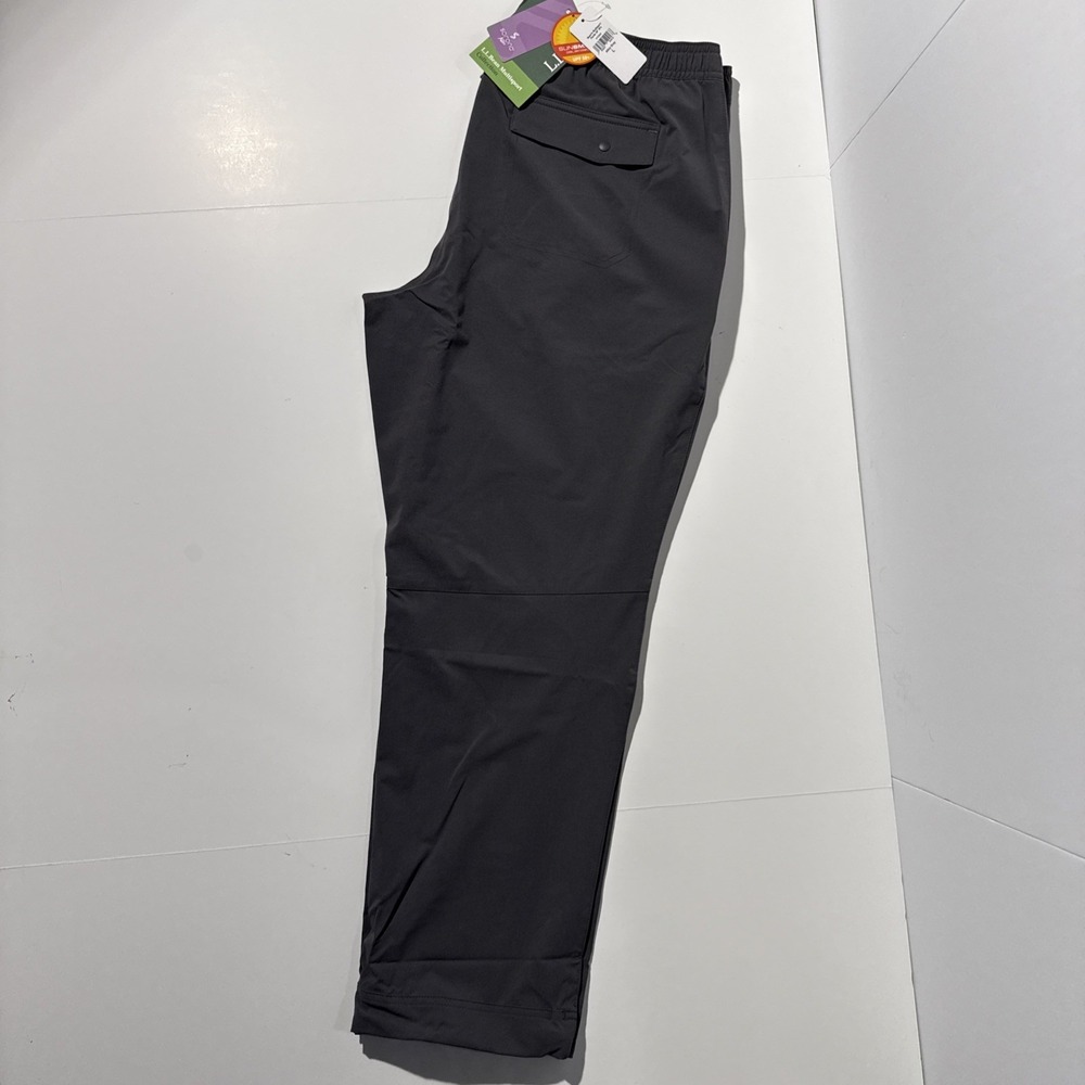 NWT L.L.Bean Multisport Pants Mens Large 28" Inseam Alloy Gray UPF 50+ Stretch - Picture 2 of 10